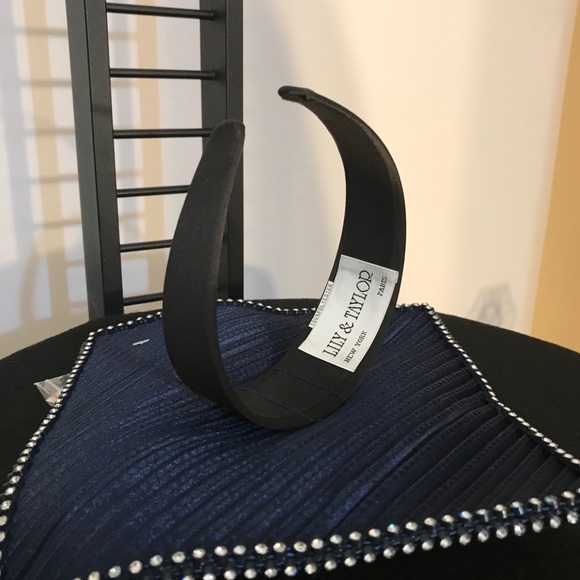 Lily & Taylor H643 Navy Ribbon Fascinator main image 11
